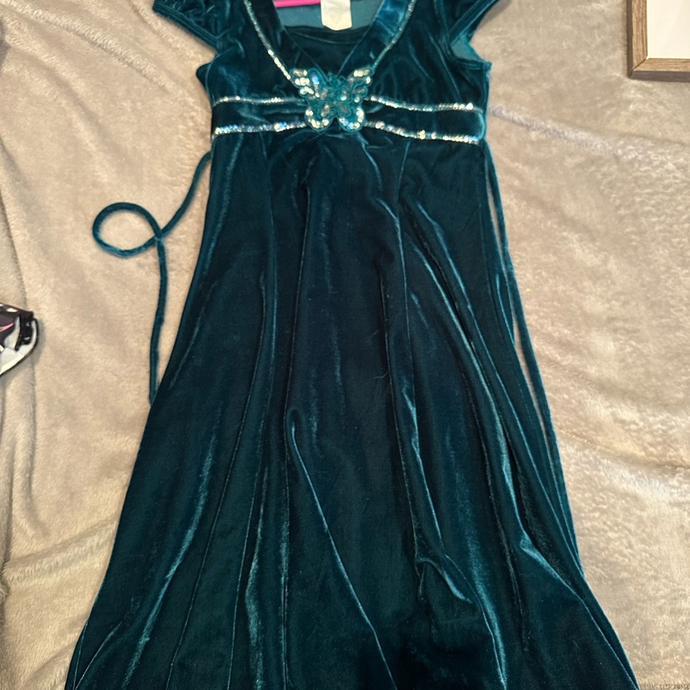 Elegant Teal Kids Dress